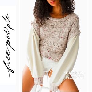 Free People Honey Cable Pullover